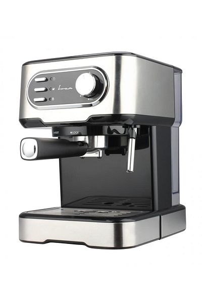 FRAM Manual espresso machine FRAM FEM-850BKSS, 850W, 15 bar, 1.5L water tank, Silver