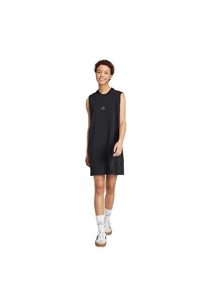 adidas Rochie neagră de damă W AOP 3S DRE JG6226