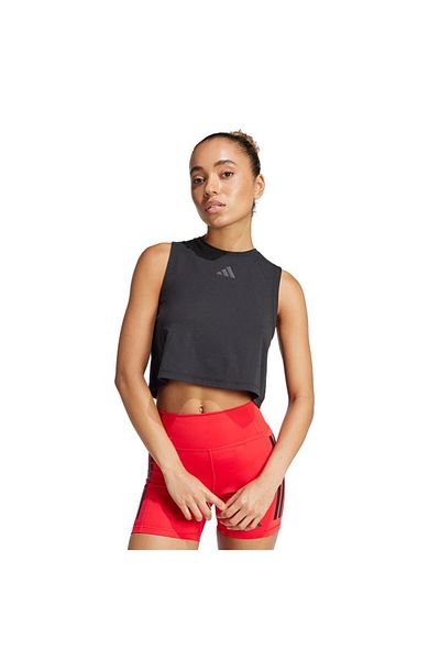 adidas Women's Black Undershirt Boxy Tank 3S Jj3501