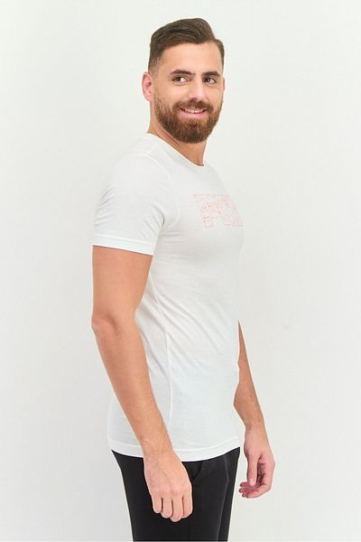 Puma Men Slim Fit Short Sleeve Training T-Shirt, White