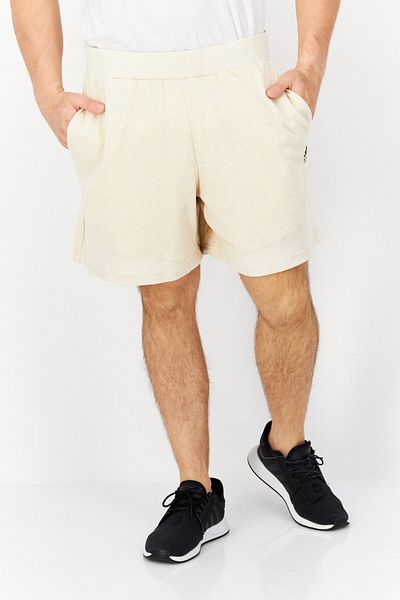 adidas Men Sportswear Fit Brand Logo Training Shorts, Beige