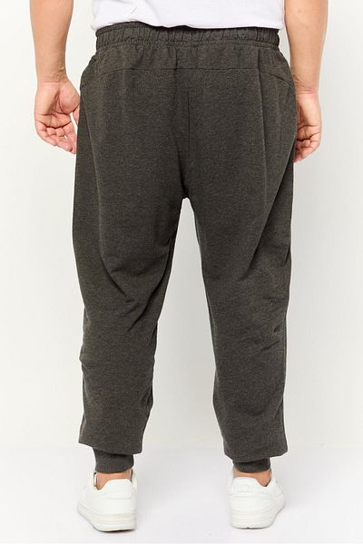 Puma Men Slim Fit Brand Logo Training Sweatpant, Dark Grey