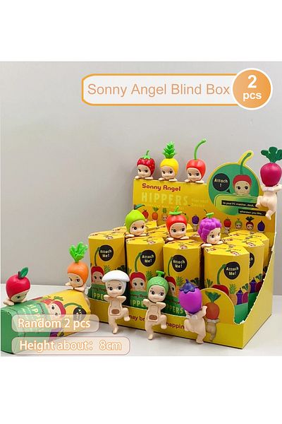 Choice Random 2pcs Sonny Angel Blind Box Harvest Series Fruit And Vegetable Anime Figures Ornaments Dolls