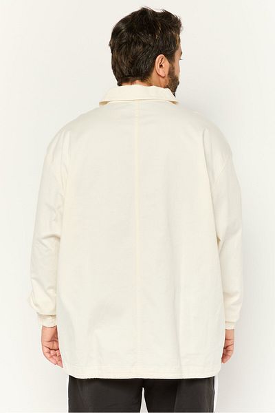 Puma Men Sportswear Fit Long Sleeve Outdoor Jacket, Ivory