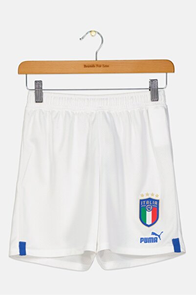 Puma Kids Boy Sportswear Fit Italia Club Training Shorts, White