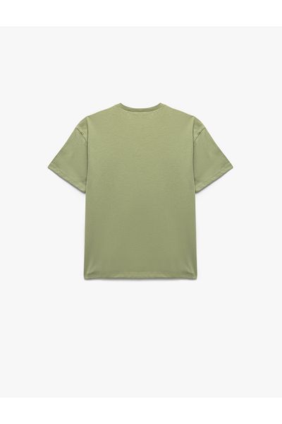 Koton Cotton Printed Crew Neck Short Sleeve T-Shirt