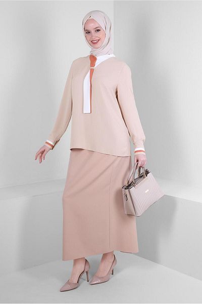 Alvina HIDDEN SLIT FLAT CUT SKIRT 60414