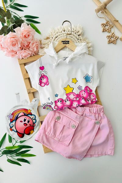 Minigimin Cicileri Cicileri asimetrični set od Suknja-šorts dela za devojčice...