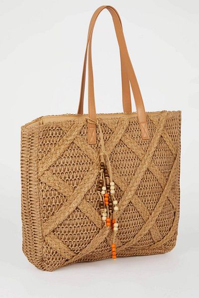 DeFacto Women's Straw Shoulder Bag E1470Axns