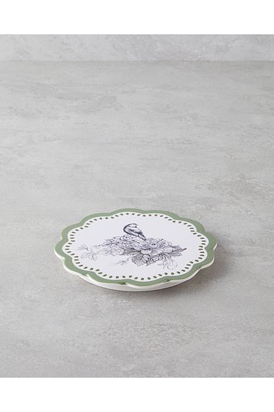 English Home Edenic Melamine Trivet 17 cm White - Green