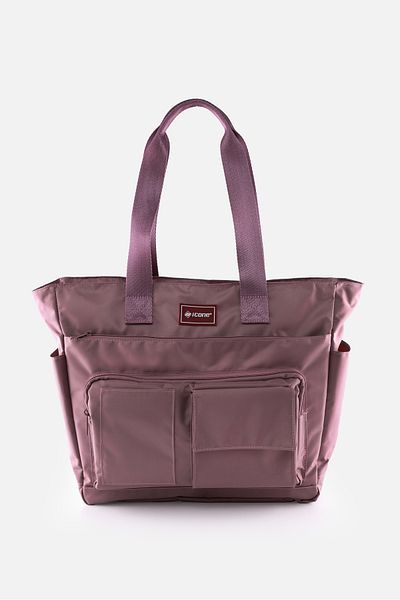 ICONE BAG Daily Water Repellent Bag - Laptop Compartment, Quilted Detail, Multi-Pockets, Bottle Compartment, Suitcase Attachment