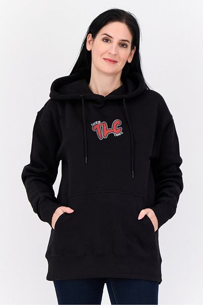 Don't Call Me Jennyfer Women Hooded Long Sleeve Graphic Print Sweatshirt, Black