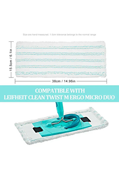 Choice قطعة واحدة من قطعة قماش الممسحة البديلة للتنظيف من Leifheit، مناديل غس...