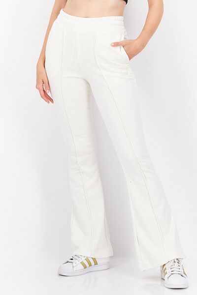 Puma Women Slim Fit Brand Logo Training Sweatpants, Off White