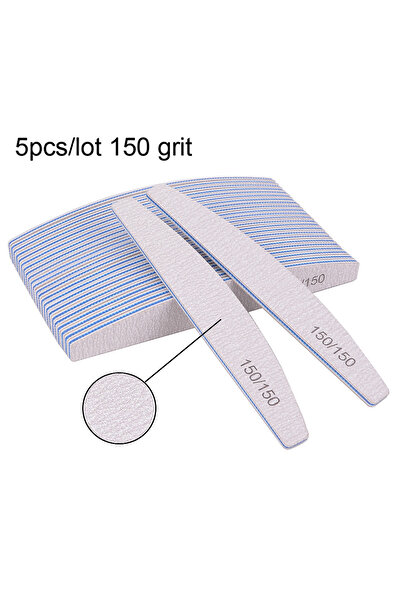 Choice 5 قطع 150 حبيبة 5/10 قطع مبرد أظافر احترافي 100/180 ورق صنفرة مبرد أظا...
