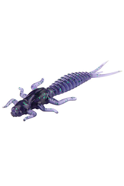 Choice طُعم صيد ناعم من نوع سبينبولر أرجواني، يرقة اليعسوب، دودة صغيرة وهمية،...