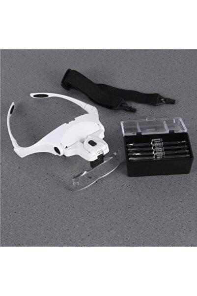 Choice1 عدسة مكبرة بيضاء قابلة للتعديل بخمس عدسات لتمديد الرموش، نظارات مكبرة...