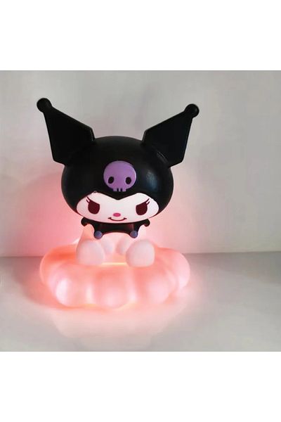 Choice Kuromi-2 New Kawaii Sanrios Night Light Enamel Cloud Cartoon Kuromi Cinnamoroll Pochacco Small Table
