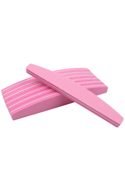 Choice إسفنجة مبرد أظافر وردية اللون، 60 قطعة، 100/180، مجموعة متنوعة من ألوا...