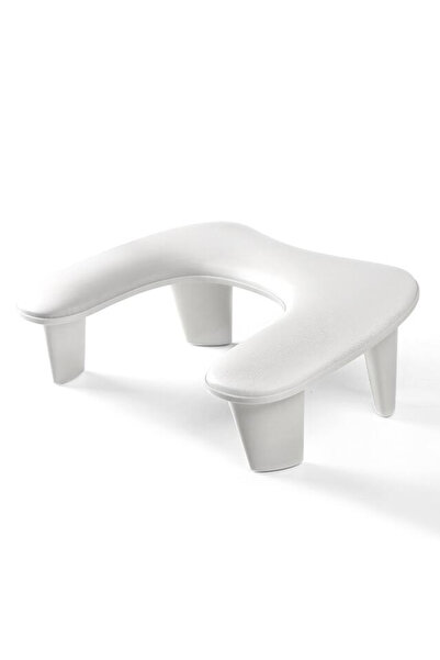 Choice مسند يد U1 أبيض بتصميم جديد لليدين مصنوع من جلد البولي يوريثان الناعم ومسند يد مائل بزاوية 15 درجة