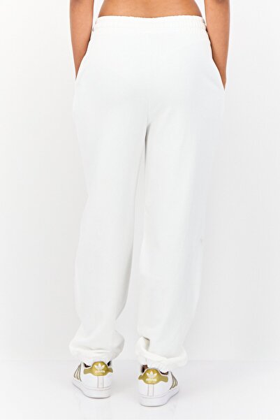 Esprit Women Regular Fit Embroidered Logo Sweatpants, White