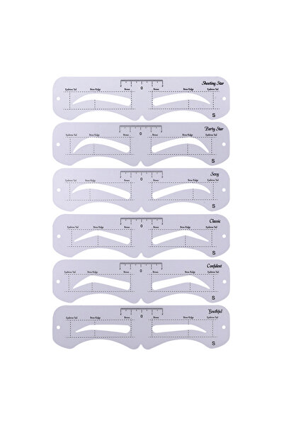 Choice S The New Fixed PVC Eyebrow Shaper Template Can Be Reused With High-quality Stickers For Elegant Ey.