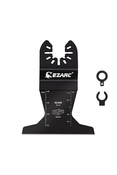 EZARC Multipurpose Cutting Cr-V Extra Wide 1PC EZARC Cr-V Extra Wide Oscillating Saw Blade 1 Pack, General