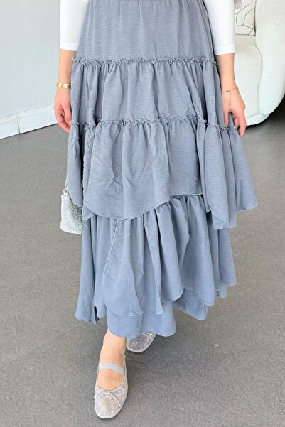 Şulemoda Giyim Γκρι φούστα Sara