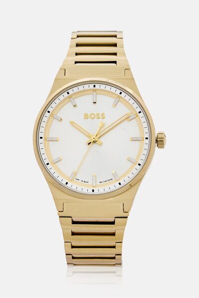 Hugo Boss ساعة بوس النسائية 1502738 كوارتز من الفولاذ المقاوم للصدأ، 35 مم، ذ...