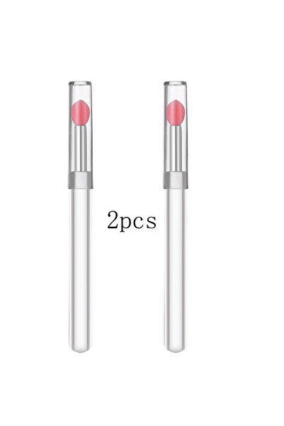 Choice قطعتان من أعواد السيليكون الناعمة باللون الوردي، أدوات وضع بودرة الأظا...