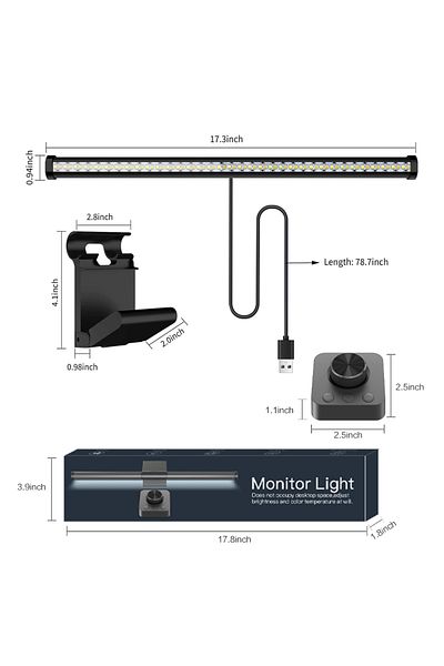 Choice 44cm Gray Rgb Led Monitor Light Bar Monitor Screen Hanging Lighting Usb Dimmable Atmosphere Desk Lam