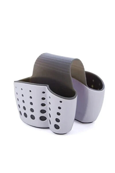 Choice1 رف تصريف إسفنجة مطبخ رمادية اللون، حامل فرشاة تنظيف للحوض، سلة تخزين ...