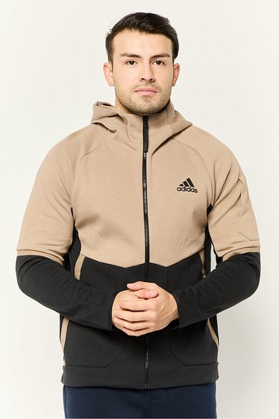 adidas Men Sportswear Fit Long Sleeve Outdoor Sweatshirt, Multicolour