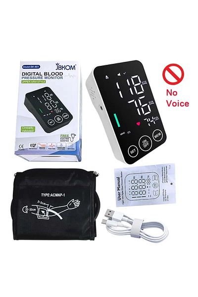 Choice1 جهاز قياس ضغط الدم بدون صوت، صوت إسباني، جهاز مراقبة ضغط الدم، الرعاية الصحية، جهاز مراقبة ضغط الدم LED الجديد، Big Sc