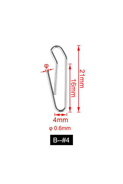 Choice 100 قطعة في العبوة B-4 Spinpoler قابلة للفصل من الفولاذ المقاوم للصدأ ...