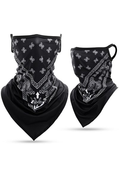 macogear 21 Summer Hanging Ear Bandana Sport Triangle Scarf Cycling Skiing Riding Hike Hunting Bike Running B