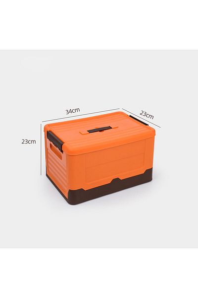 Choice orange Folding Storage Box Multifunction Foldable Organizer Container Plastic Sundries Storages Supp