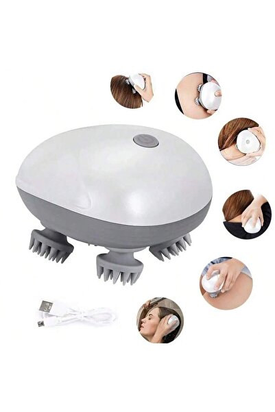 Choice جهاز تدليك كهربائي أبيض للرأس وجهاز تدليك للحيوانات الأليفة، تدليك فرو...