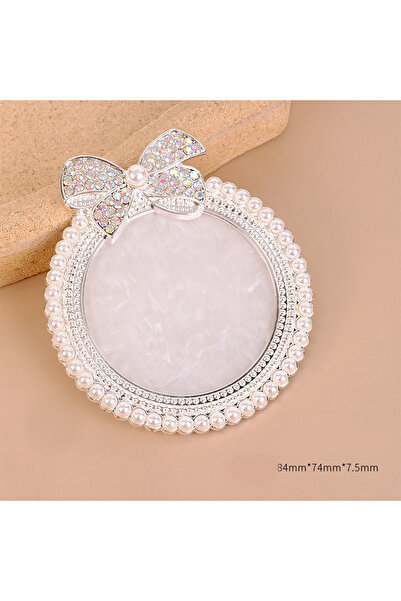 Choice1 لوحة عرض فنية للأظافر من راتنج العقيق الفضي مع أحجار الراين البراقة و...