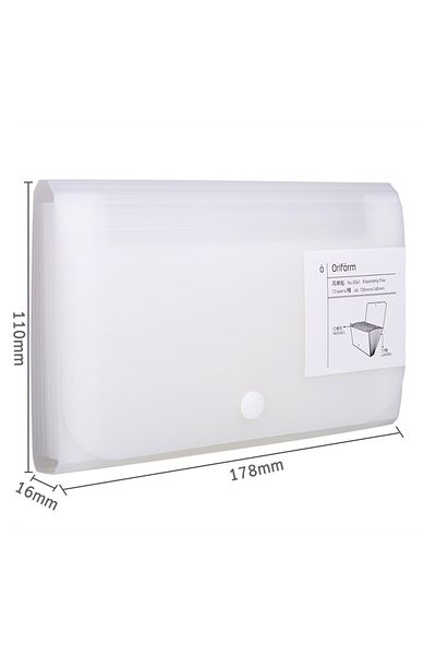Choice WHITE Nail Stickers Storage Book File Folder Document Organizer Card Package Button Type File Expand