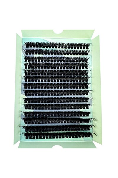 HBZGTLAD رموش اصطناعية من مزيج 10 مم - 16 مم، 14 صفًا، 110D، 110D، DD، رموش صناعية سميكة من المنك الطبيعي، رموش ثلاثية الأبعاد منفوشة