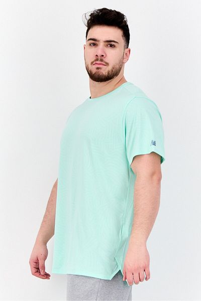 New Balance Men Sportswear Fit Short Sleeves Training T-Shirt, Green