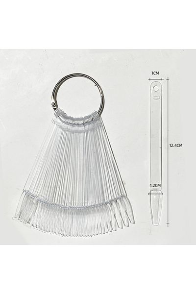 Choice 50pcs Trapezium Nail Products 50 Color Nail Fan Card Nail Polish Card Nail Polish Practice Nail Poli