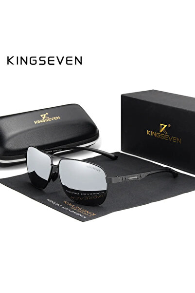 Choice نظارات شمسية أخرى KINGSEVEN للرجال، مصنوعة من الألومنيوم المستقطب بالل...