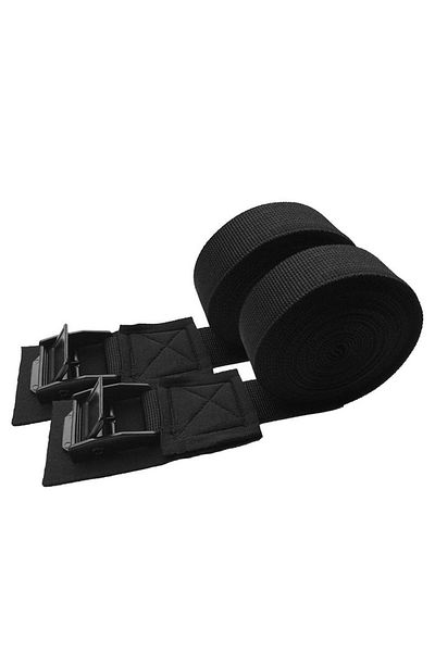 Choice 4M 2pcs New 2/3/4/5m*2.5cm Black Tie Down Strap Strong Ratchet Belt Luggage Bag Cargo Lashing With M