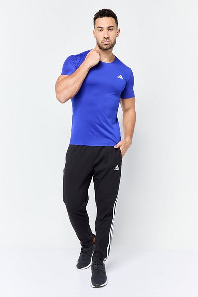 adidas Men Slim Fit Short Sleeve Training T-Shirt, Blue