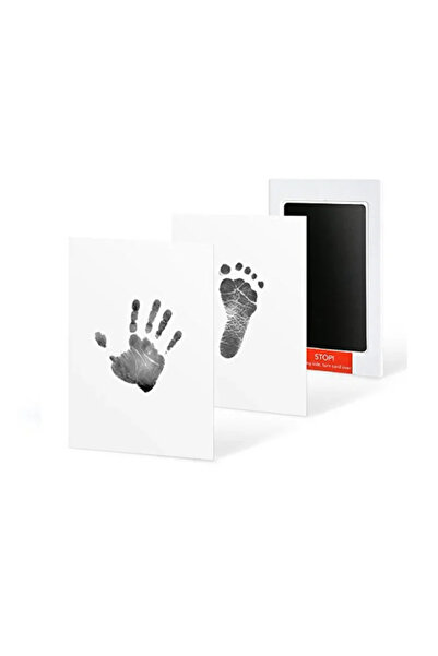Choice C14-1 Black 2 Set Baby Handprint Footprints Ink Pads Safe Non-toxic No...