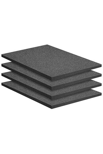 Choice 40x30x2.5cm Black 4pcs Black Cuttable Craft Foam Sheets, Polyurethane Cushioning Inserts Use For Too