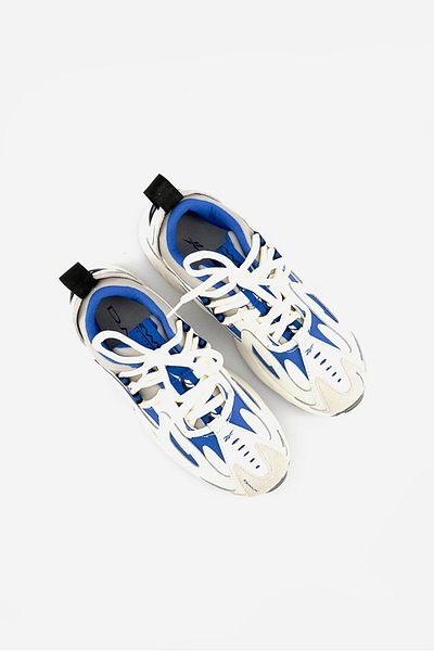 Reebok Men DMX Series 1200 Shoes, Chalk/Grey Cobalt
