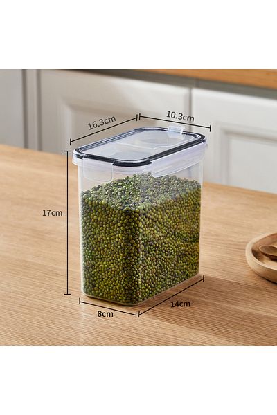Choice 1-tier 1.8L Food Storage Containers with Lids Stackable Treat Box Containers for Kitchen Pantry Orga